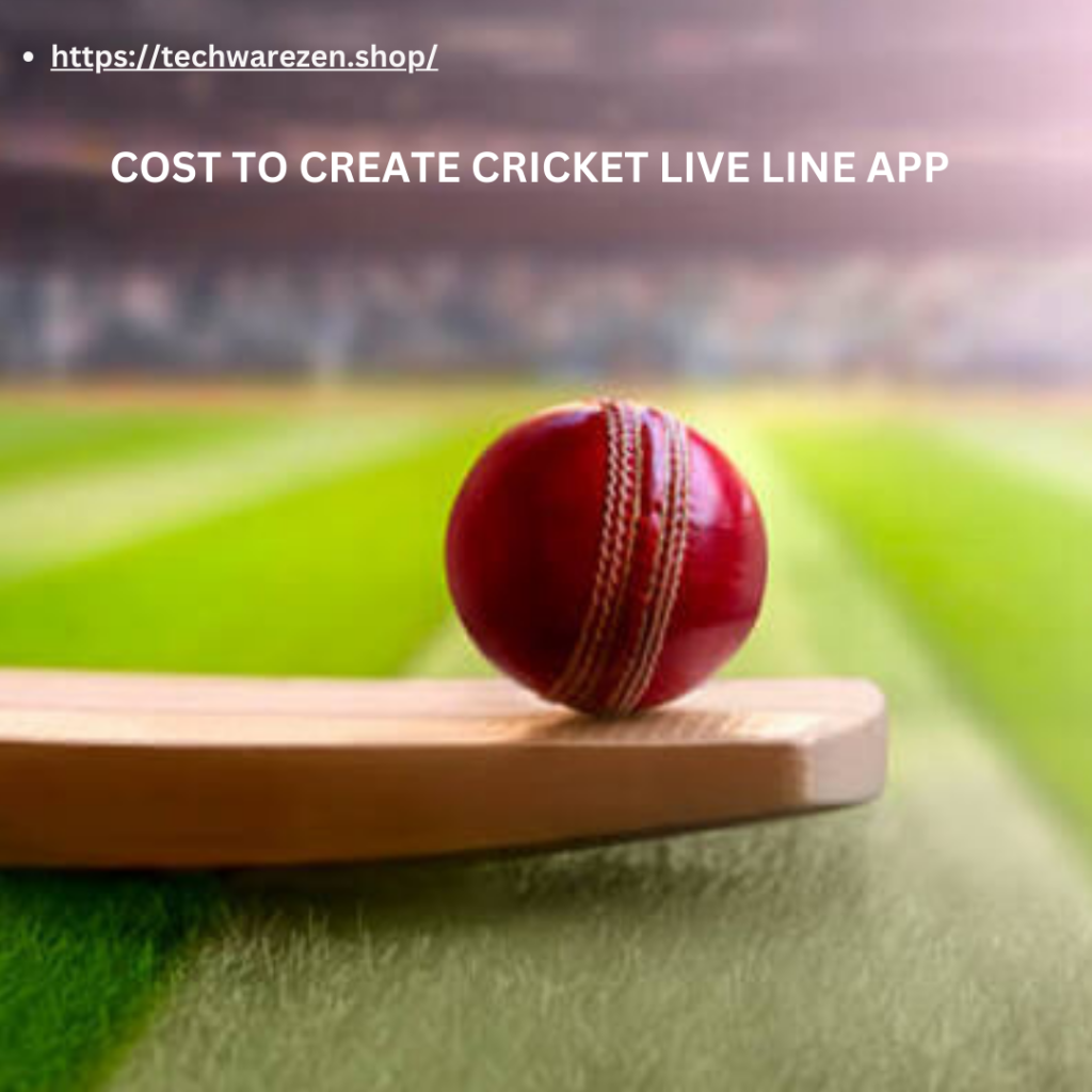  cricket live line app development